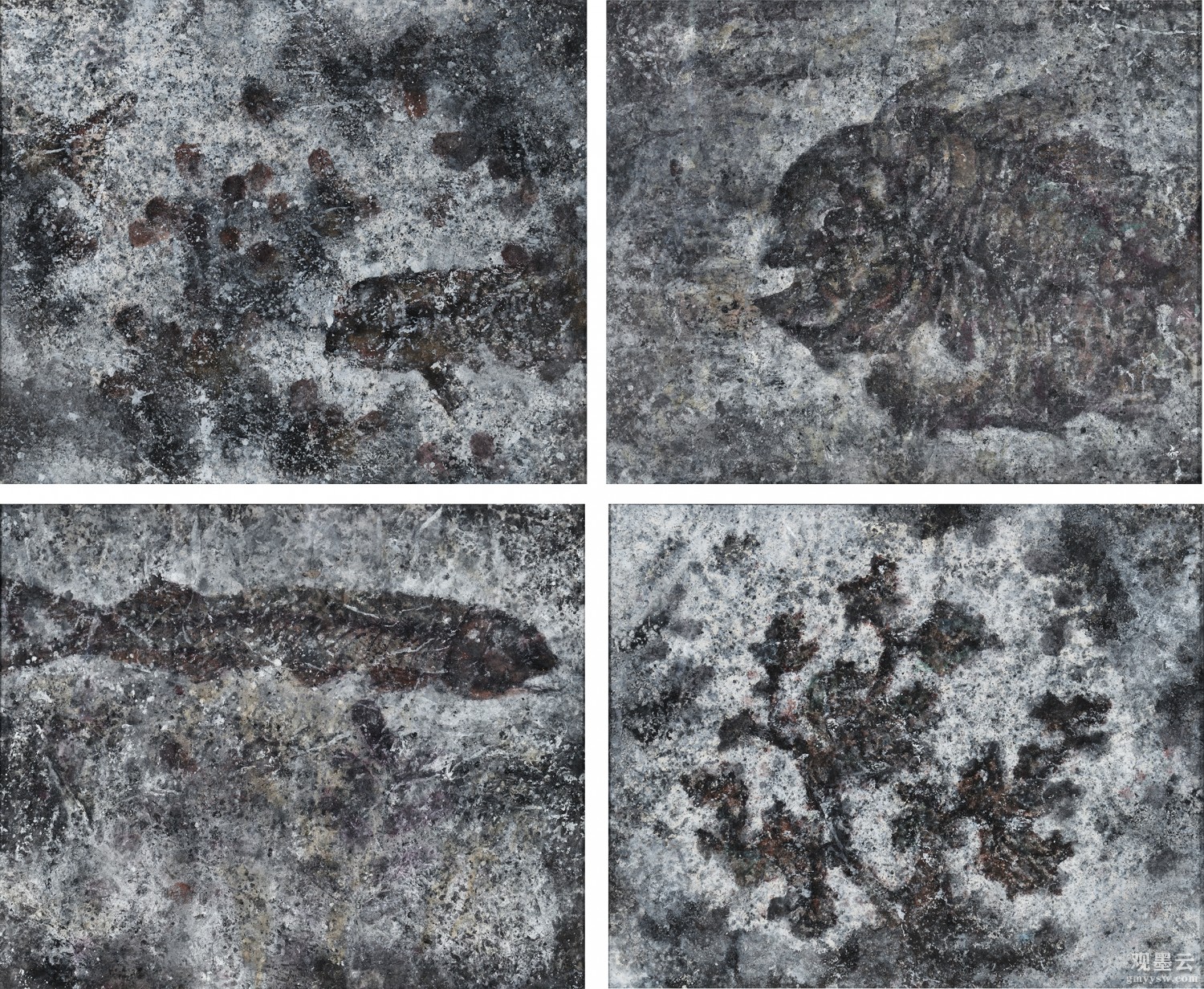 《化石痕迹》120×100cm